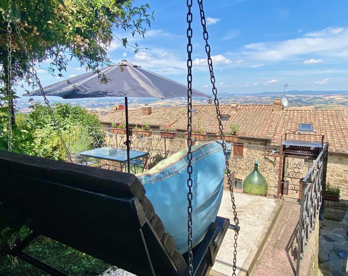 Panoramic Nest In Montalcino Villa Exterior foto